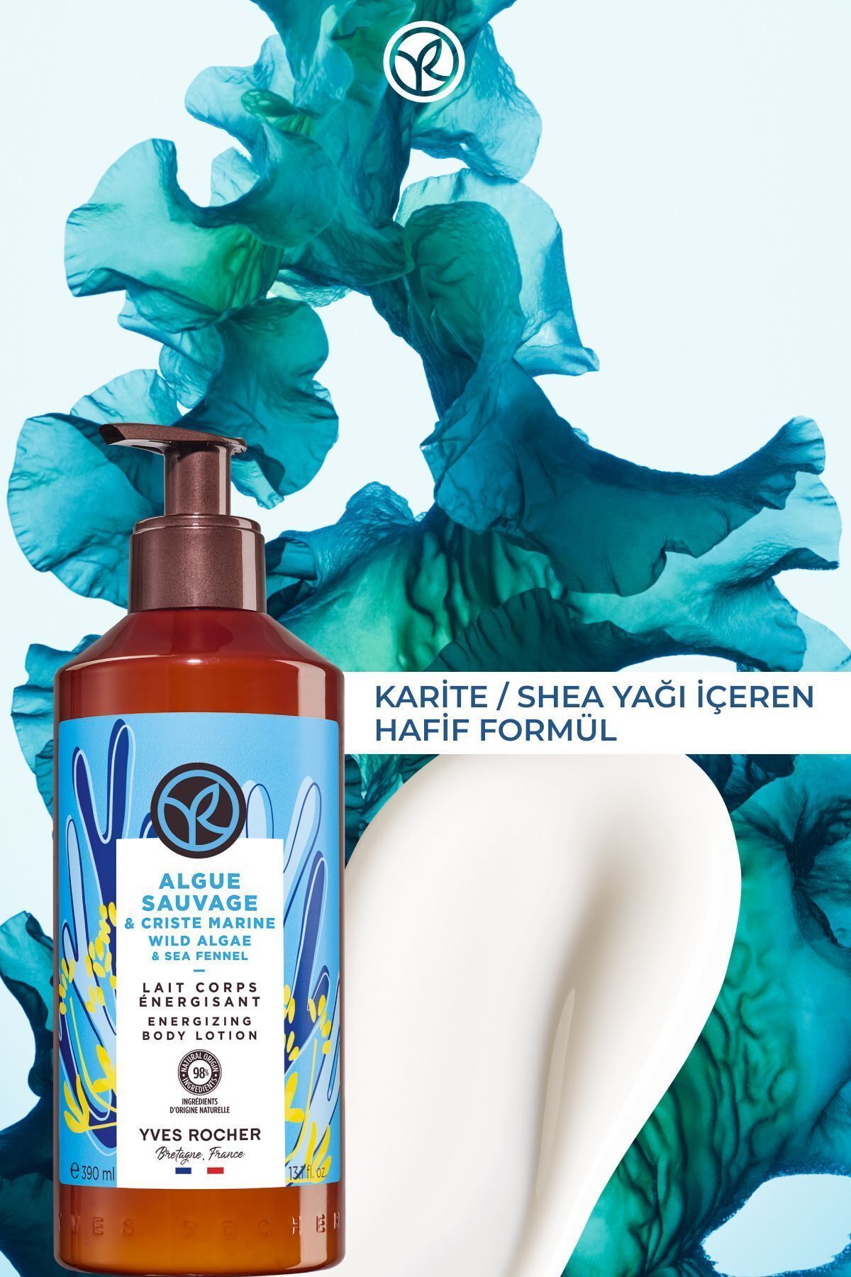 لوسیون مرطوب کننده بدن رایحه اقیانوس ایوروشه حجم 390 ml