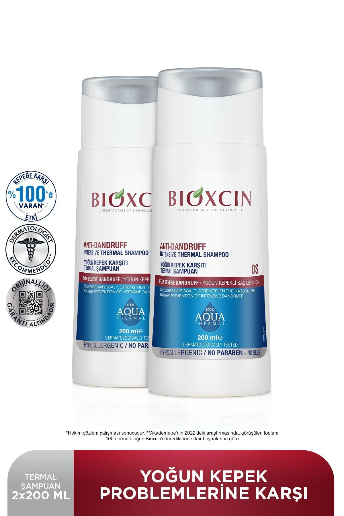 شامپو ضد شوره بیوکسین حجم 200 ml - بسته دو عددی