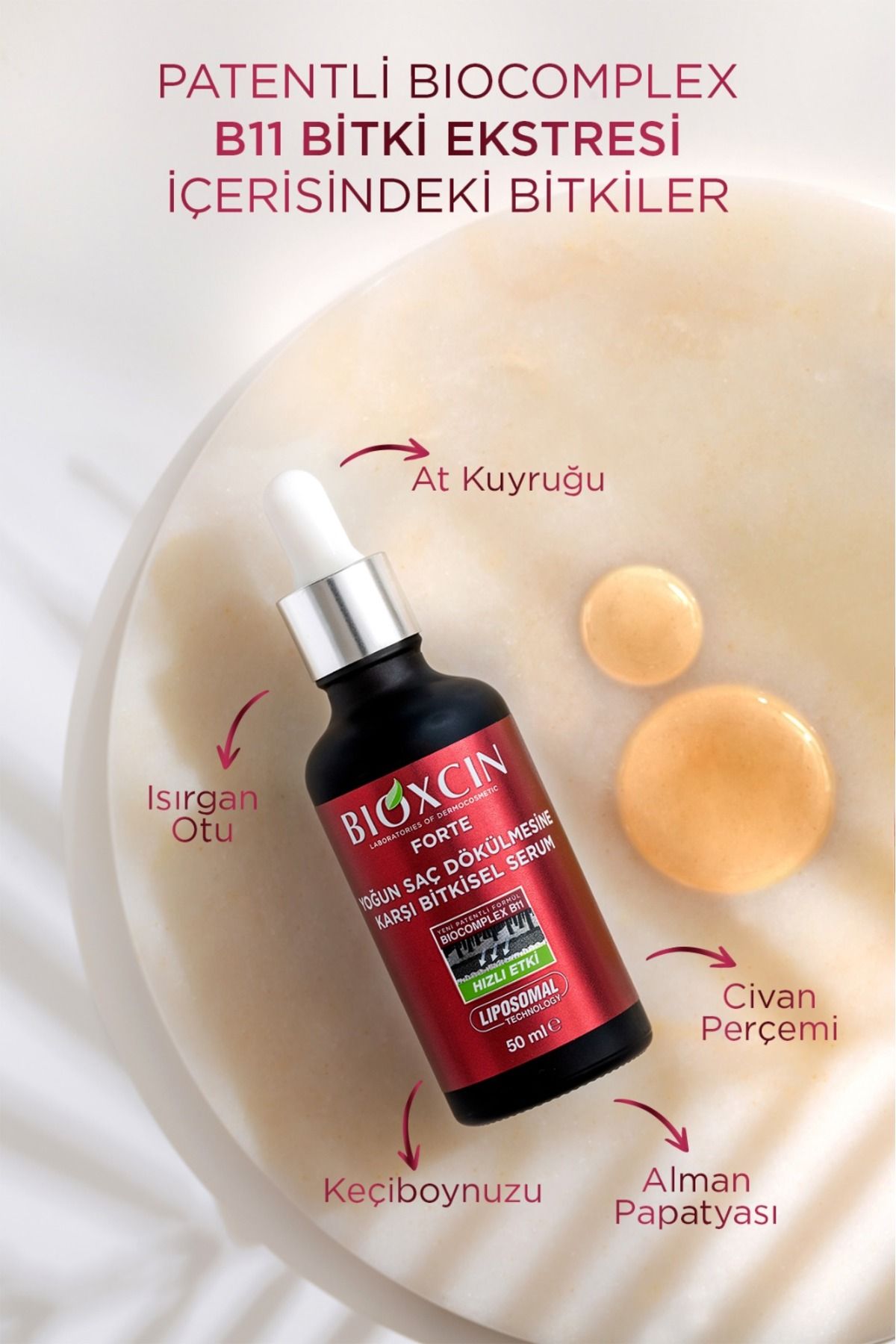 سرم فورته ضد ریزش موی شدید بیوکسین حجم 50 ml