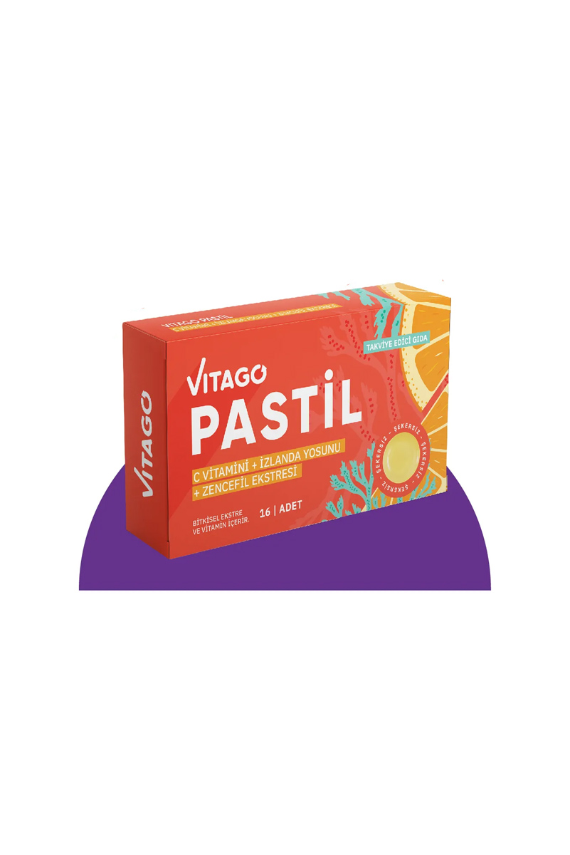 مکمل غذایی حاوی ویتامین C و عصاره زنجبیل Vitago - بسته 16 عددی