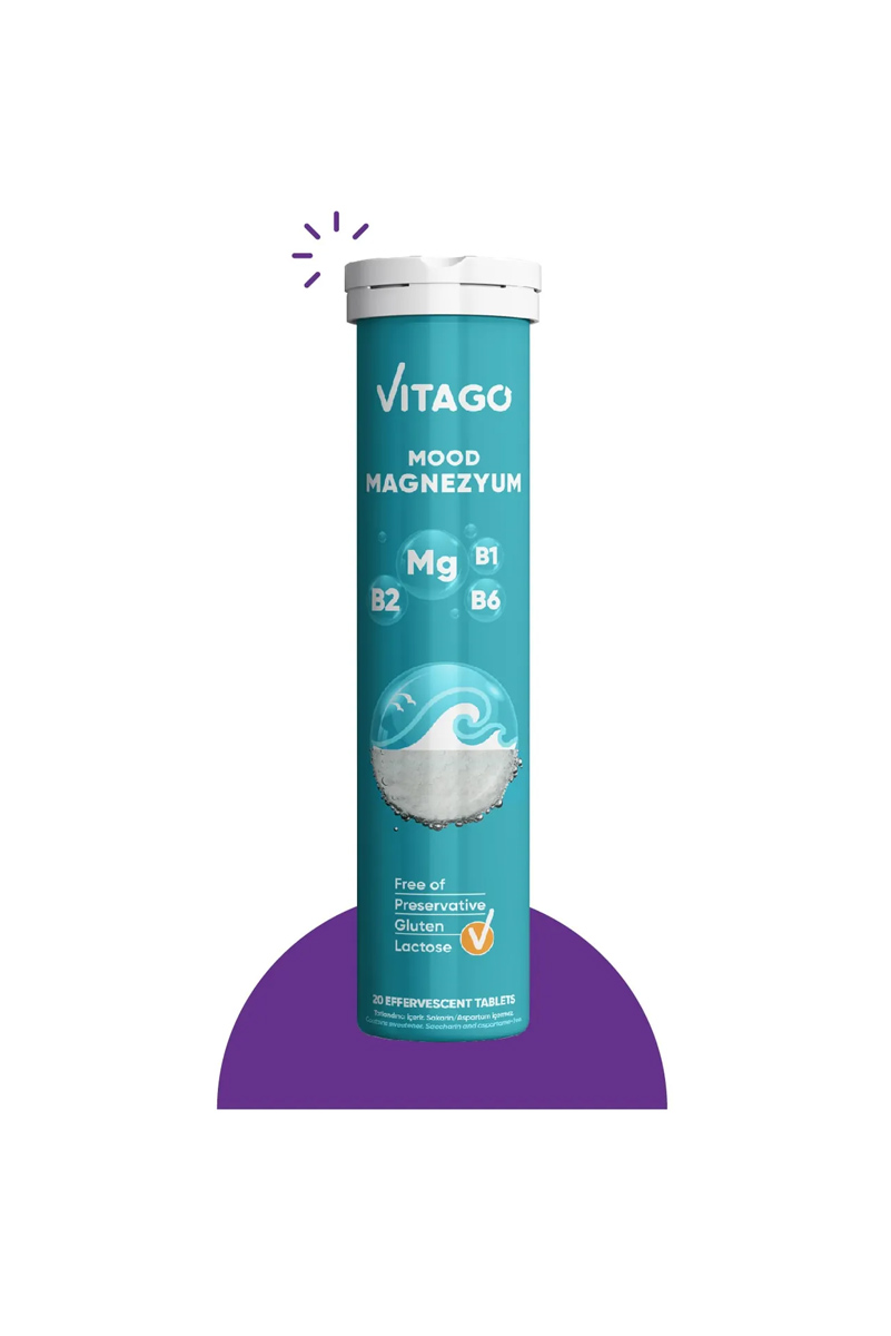 قرص جوشان حاوی منیزیم Vitago - بسته 20 عددی