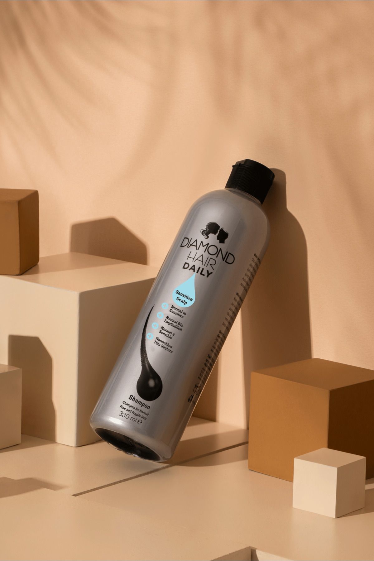 شامپو حجم دهنده موهای حساس و نازک DIAMOND HAIR حجم 330 ml - Image 5