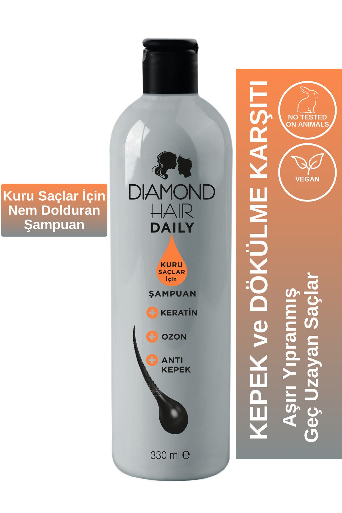 ست روغن و شامپو و سرم ضد ریزش موهای بسیار آسیب دیده DIAMOND HAIR