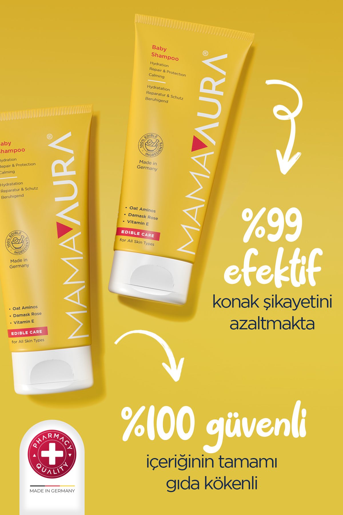 شامپو کودک بدون سوزش چشم MAMAAURA حجم 200 ml