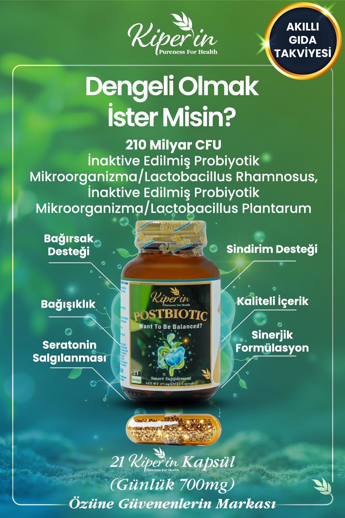 مکمل پروبیوتیک قوی Kiperin - بسته 21 عددی
