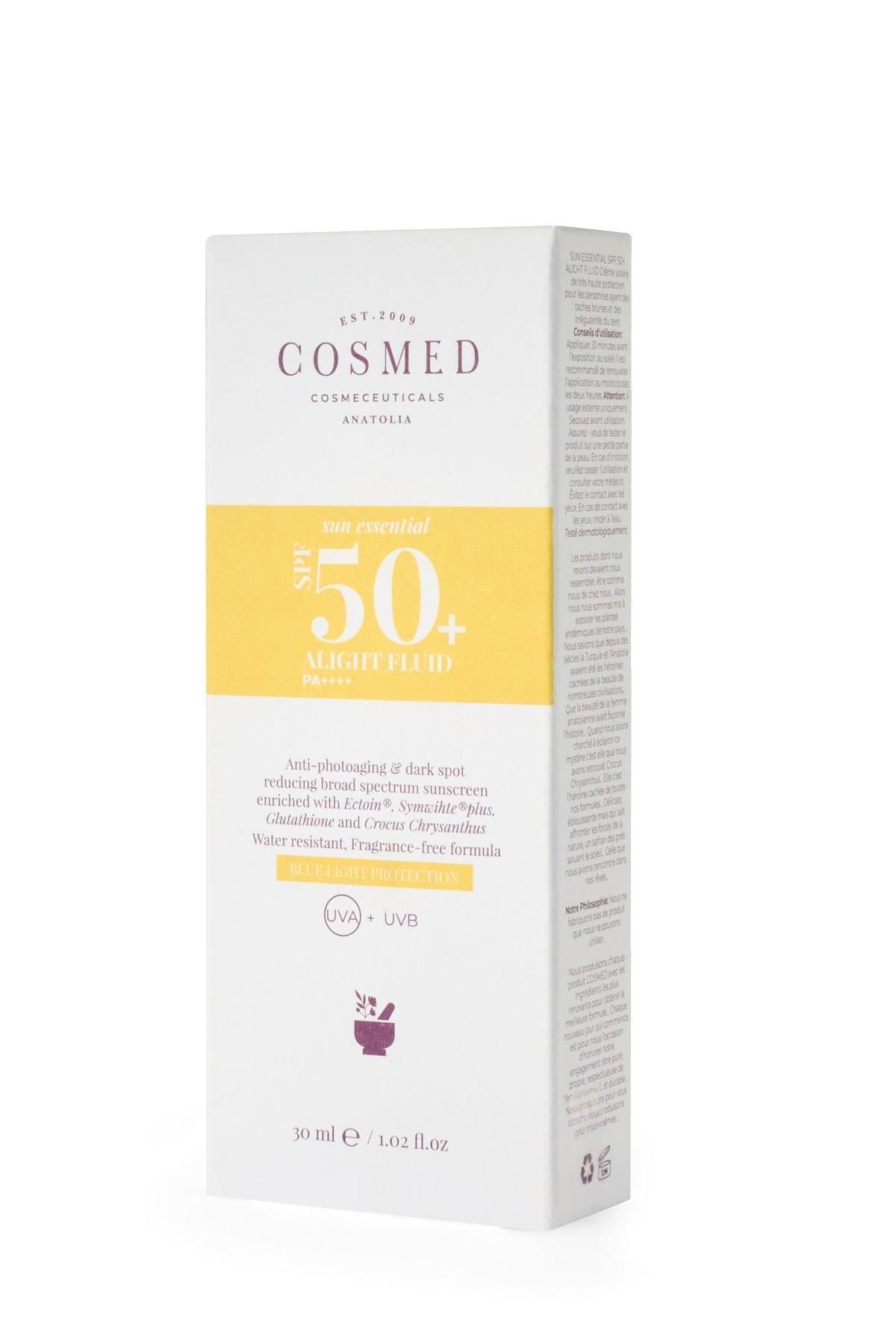 ضد آفتاب Spf +50 برند COSMED حجم 30 ml
