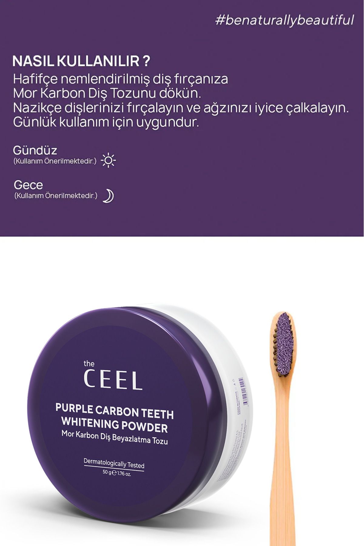 پودر کربن سفید کننده دندان The Ceel حجم 50 gr