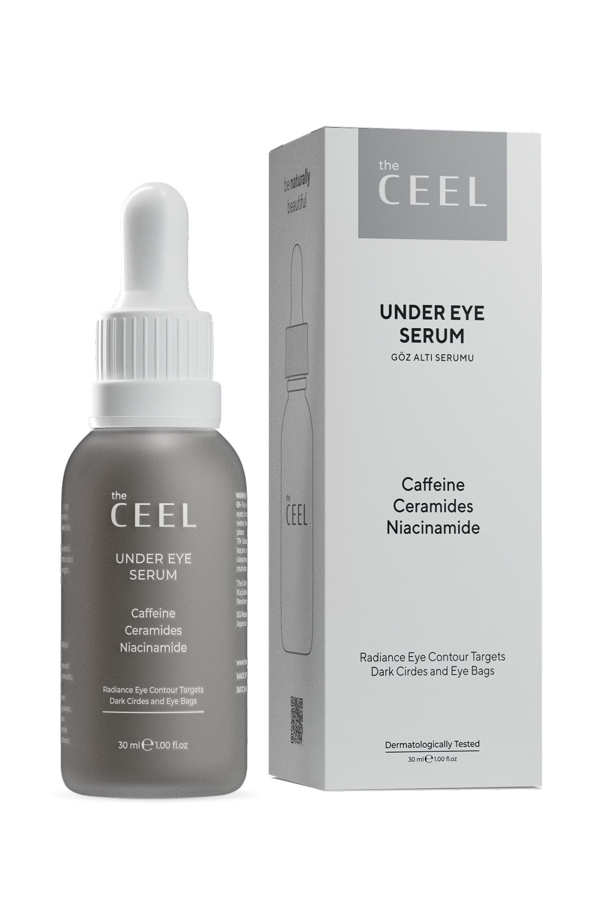 سرم ضد پف و سیاهی دور چشم کافئین The Ceel حجم 30 ml
