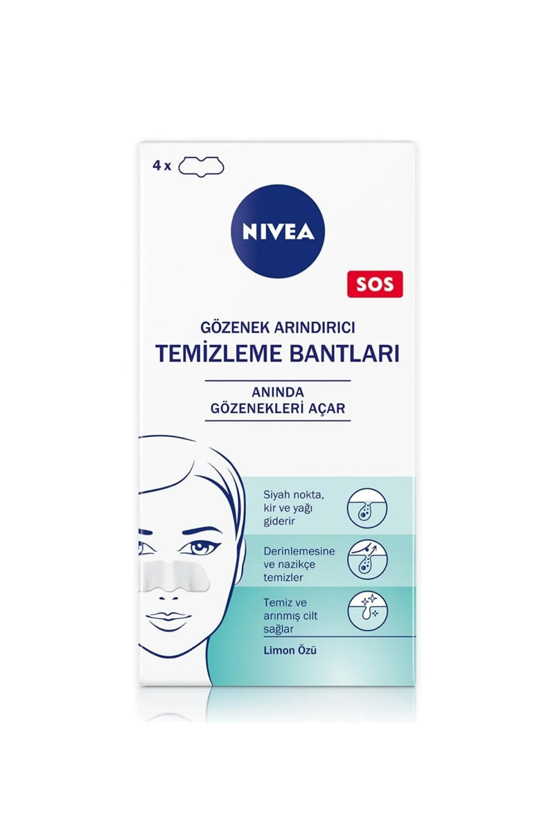 باند پاک کننده جوش سر سیاه بینی NIVEA - بسته ۴ عددی