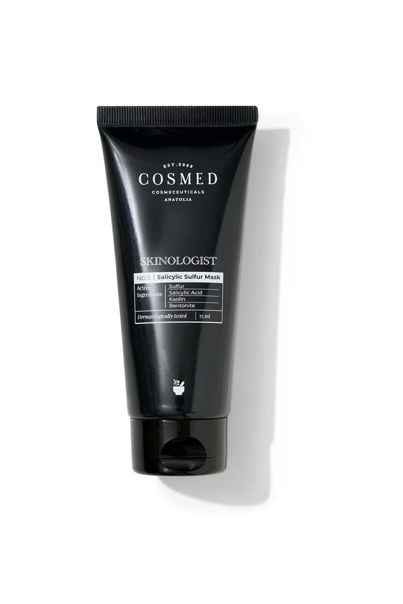 ماسک سالیسیلیک ٬ گوگرد و خاک رس ضد سر سیاه COSMED حجم 75 ml