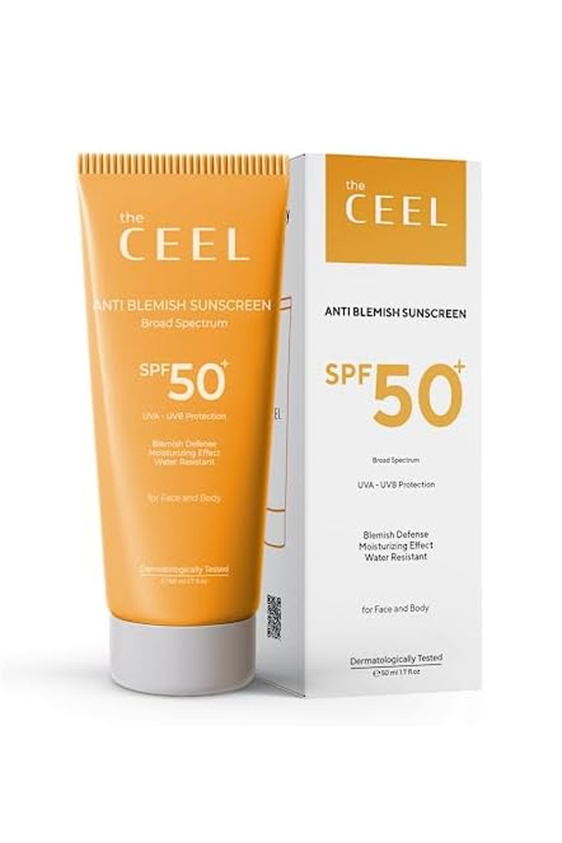کرم ضد آفتاب SPF +50 انواع پوست با اثر گلوتاتیون The Ceel حجم 50 ml