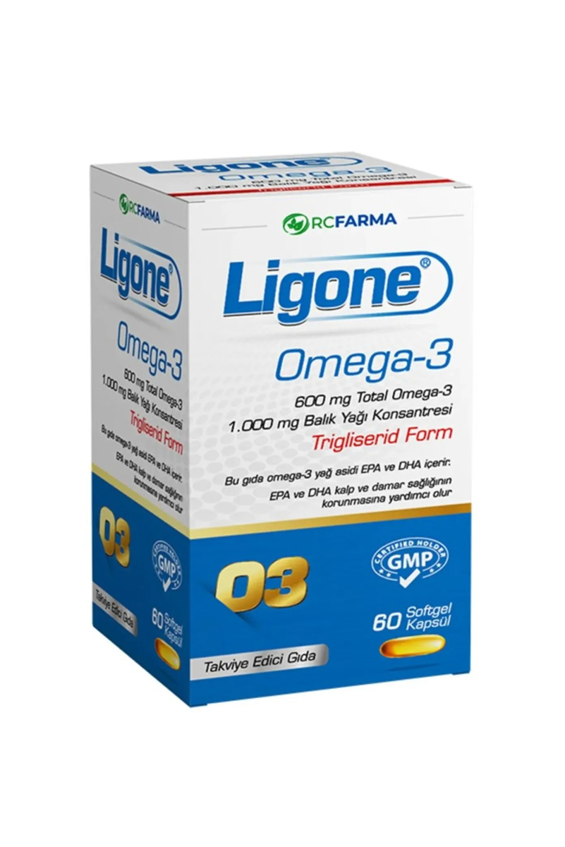 کپسول امگا ۳ لیگون برند Rcfarma - بسته ۶۰ عددی