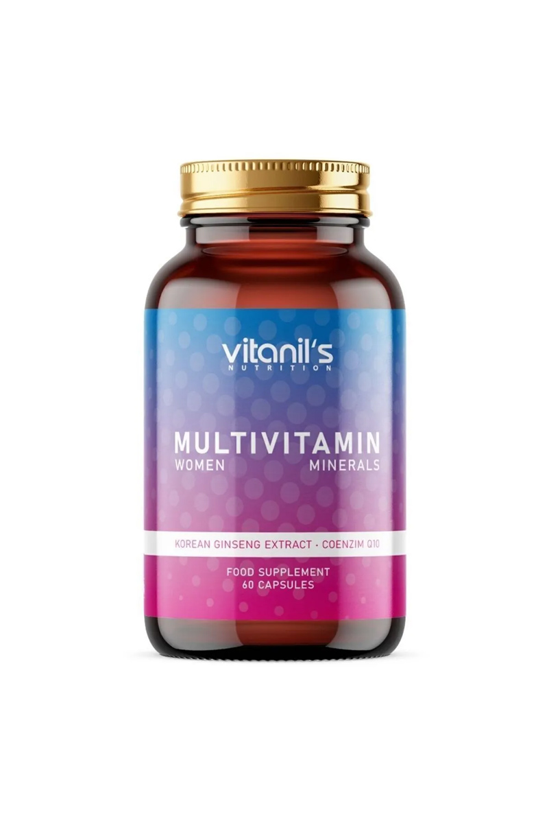 مولتی‌ویتامین مینرال بانوان تیپ ۸ و ۱۳ Vitanil's Nutrition - بسته ۶۰ عددی