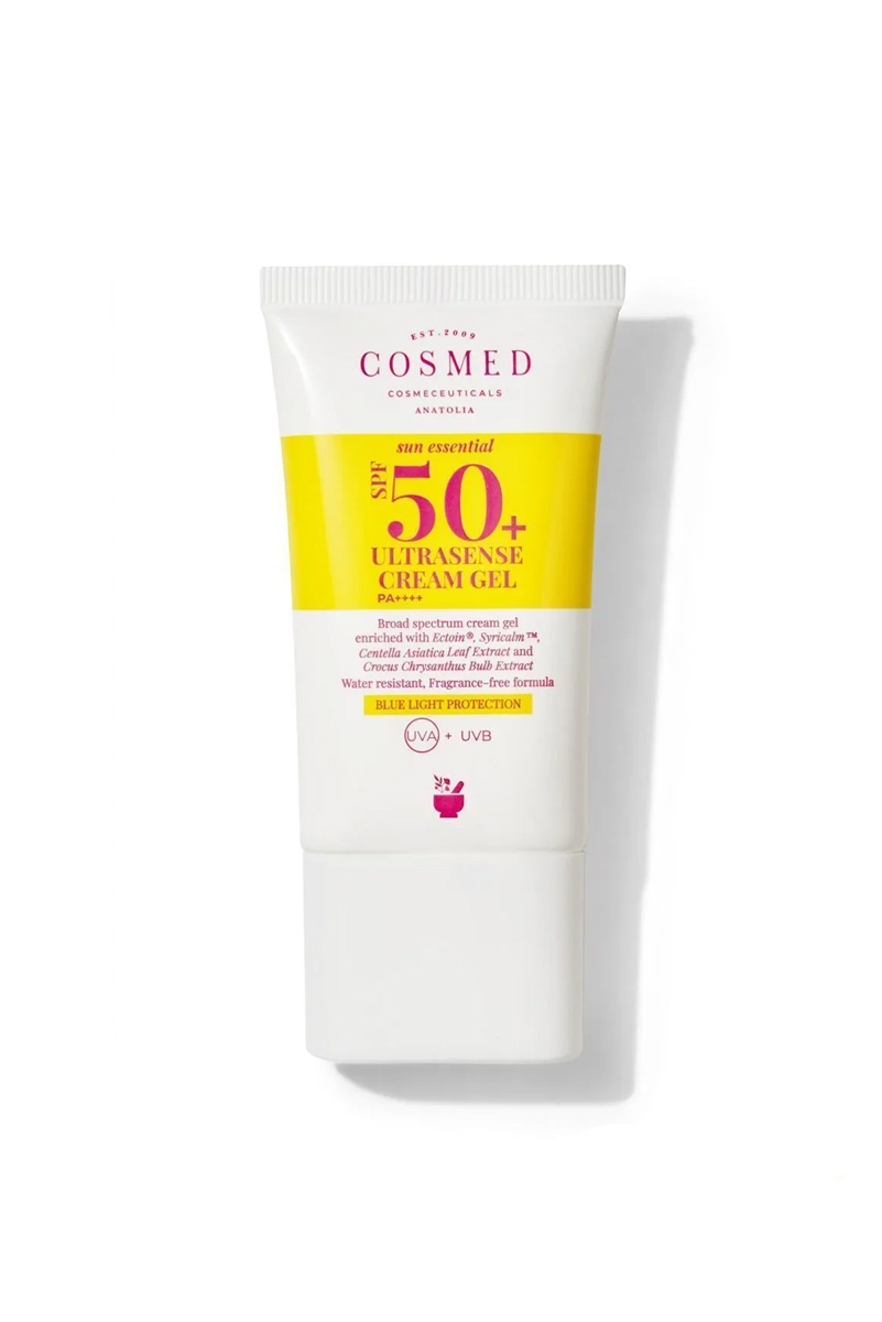 ژل ضدآفتاب Spf+50 برند COSMED حجم 40 ml