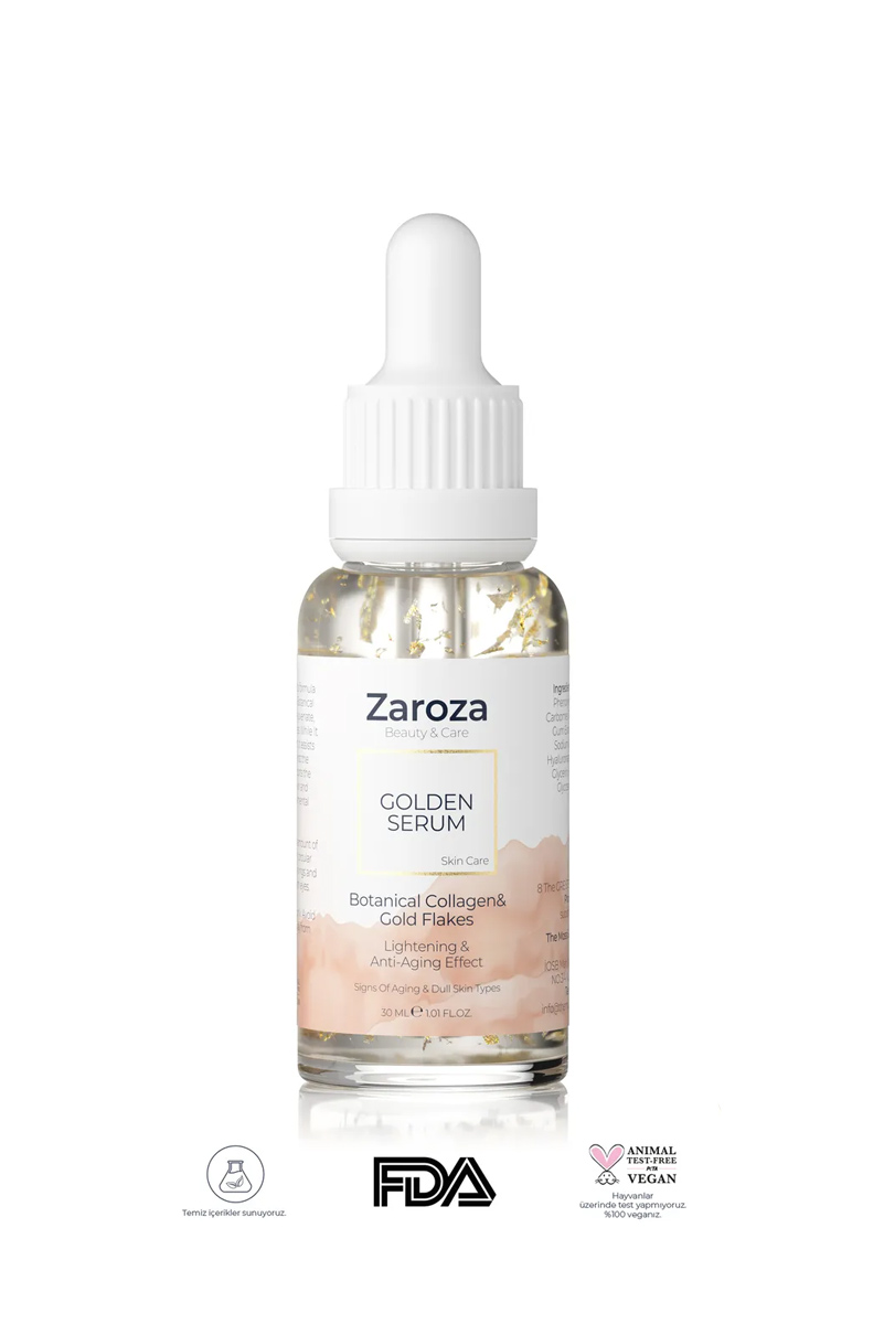 سرم طلای 24 عیار ضد پیری ZAROZA حجم 30 ml