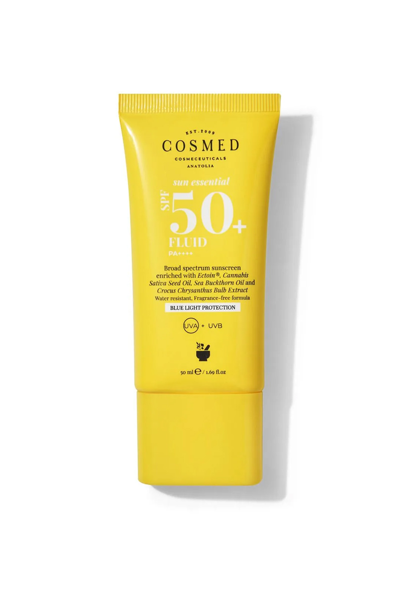 ضد آفتاب Spf +50 مناسب انواع پوست COSMED حجم 50 ml