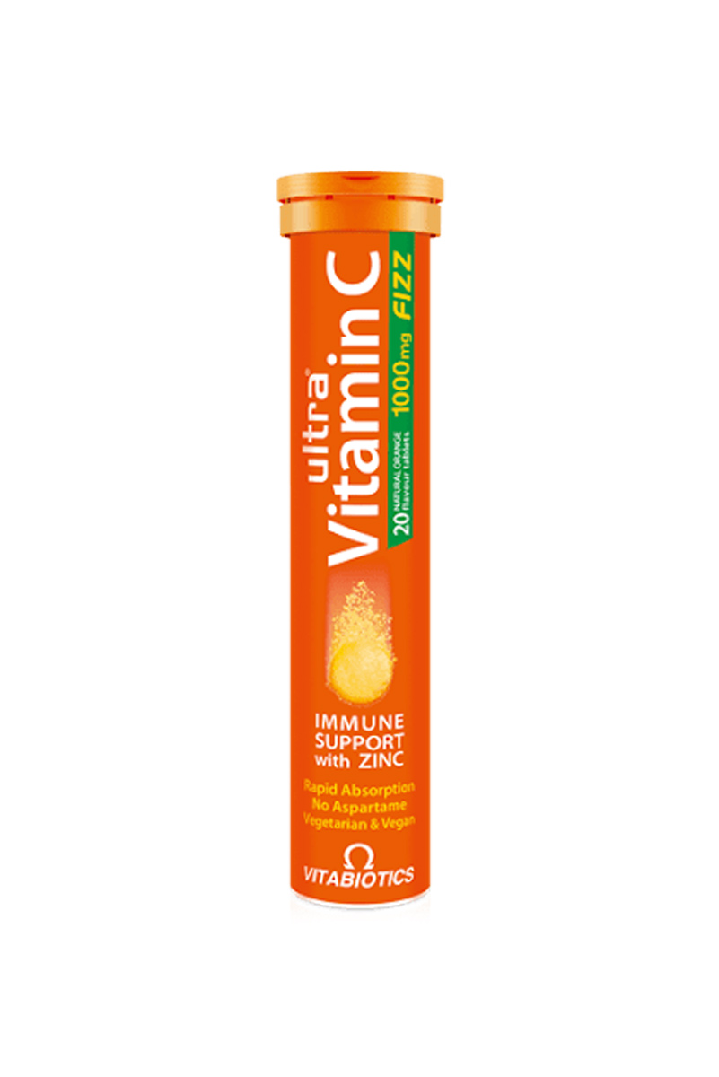 قرص جوشان ویتامین C برند Vitabiotics – بسته 20 عددی