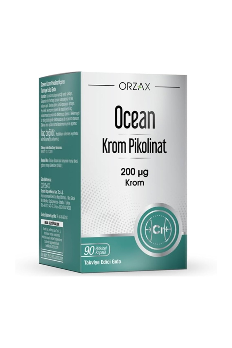 کپسول گیاهی کروم پیکولینات کنترل اشتها و انرژی Ocean - بسته 90 عددی