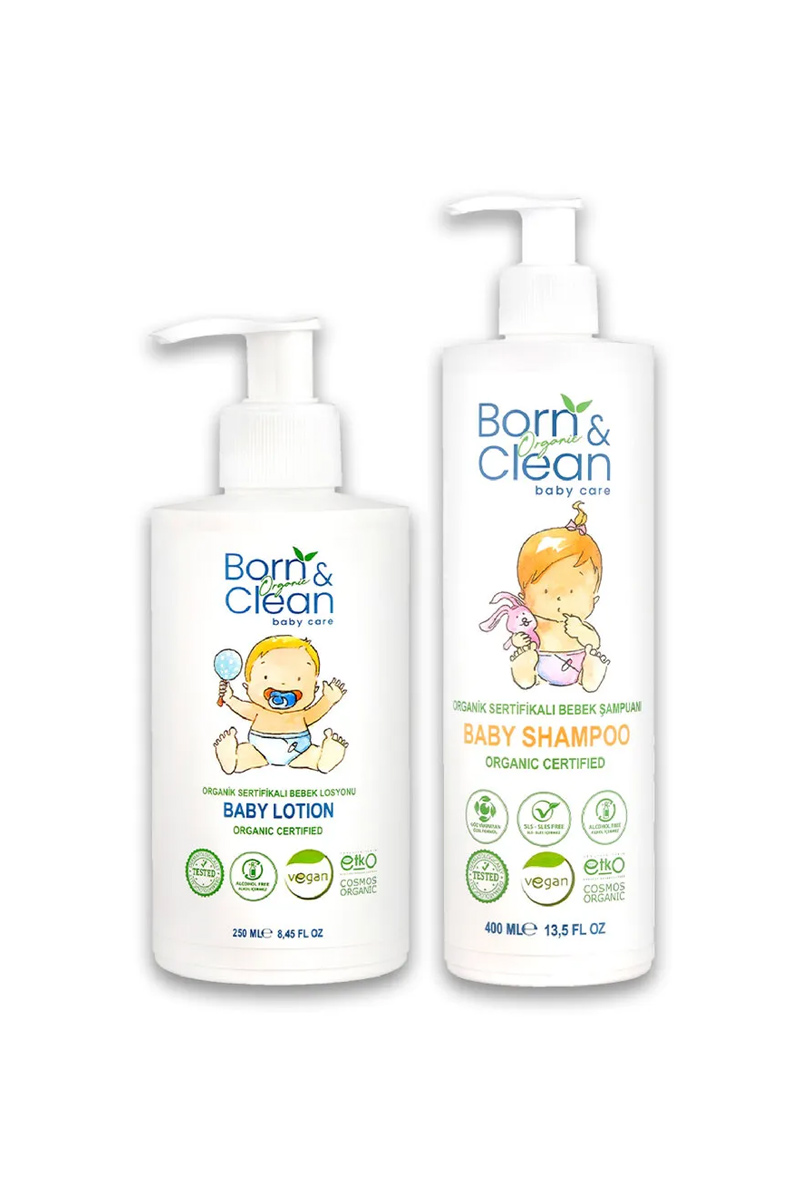 شامپو و لوسیون مراقبت از نوزاد Born and Clean Baby Care مجموعه 2 عددی