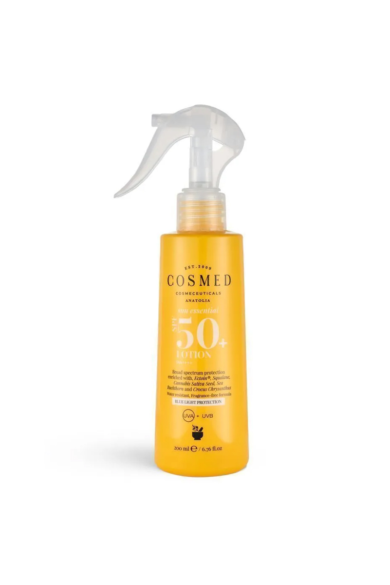 اسپری ضد آفتاب صورت و بدن انواع پوست COSMED حجم 200 ml