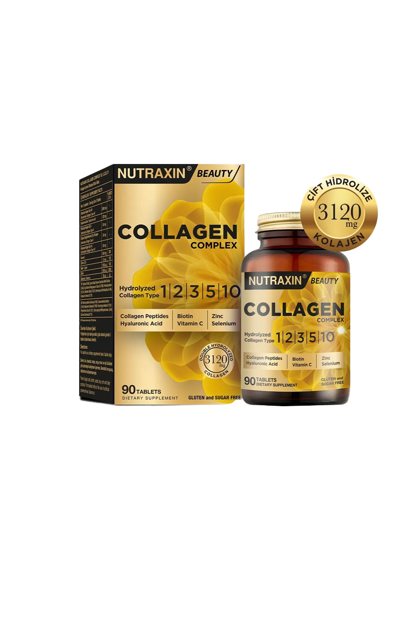 مکمل کلاژن هیدرولیزه Nutraxin - بسته 90 عددی