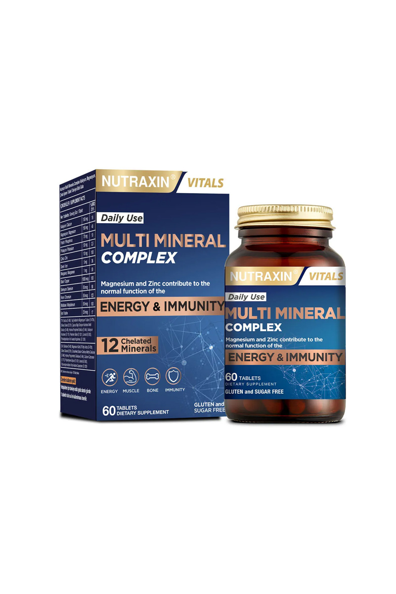 قرص مولتی مینرال Nutraxin - بسته 60 عددی