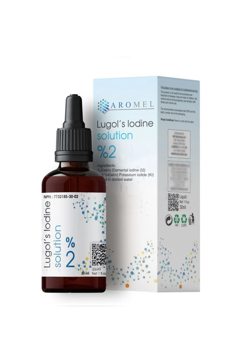 قطره ید ۲٪ حاوی پتاسیم ( حمایت از عملکرد تیروئید ) Aromel حجم 30 ml