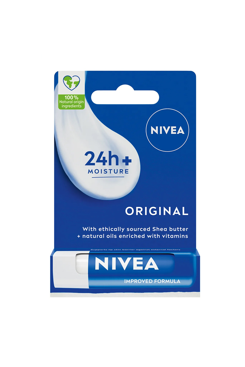 بالم لب بی رنگ مرطوب کننده کره شی NIVEA حجم 4.8gr