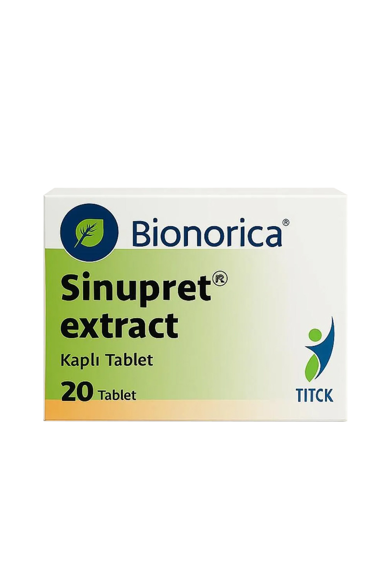 قرص SiNUPRET EXTRACT برند bionorica - بسته ۲۰ عددی