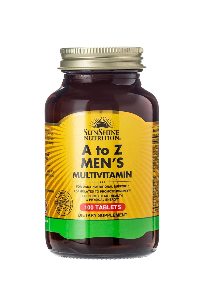 مولتی ویتامین مردانه A to Z برند Sunshine Nutrition – بسته ۱۰۰ عددی