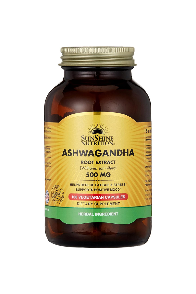 کپسول Ashwagandha برند Sunshine Nutrition - بسته ۱۰۰ عددی