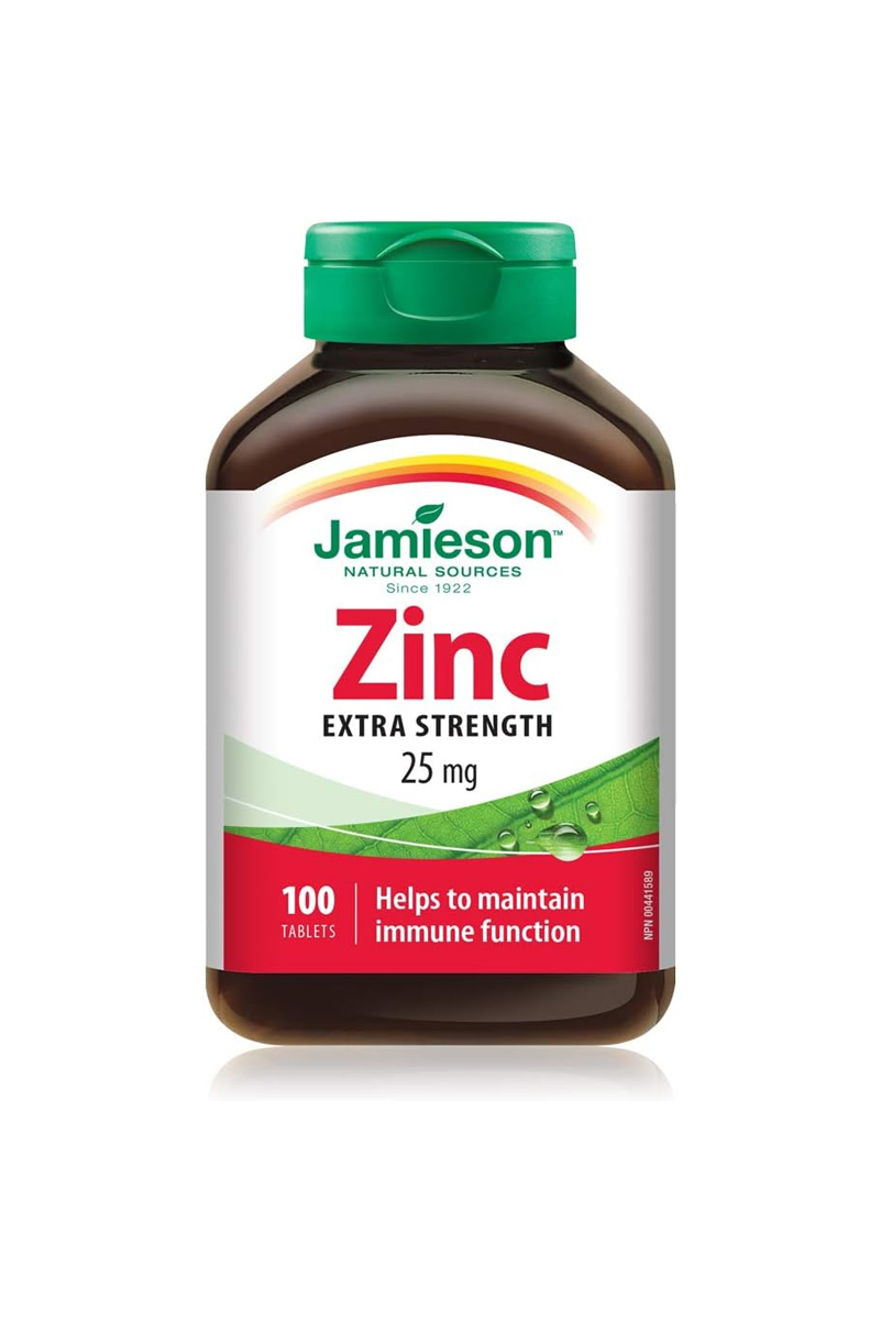 قرص زینک ۲۵ میلی گرم Jamieson - بسته 100 عددی