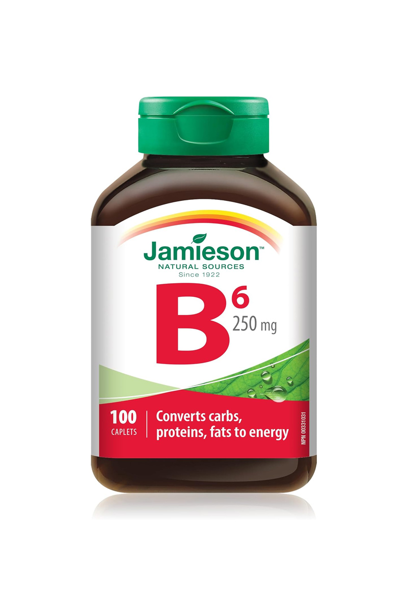 قرص ویتامین B6 مقدار ۲۵۰ میلی گرم Jamieson - بسته 100 عددی