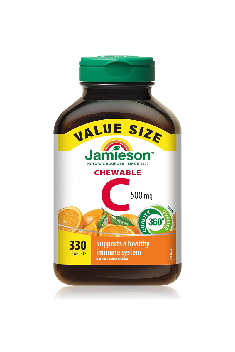 قرص ویتامین C مقدار ۵۰۰ میلی گرم Jamieson - بسته 330 عددی