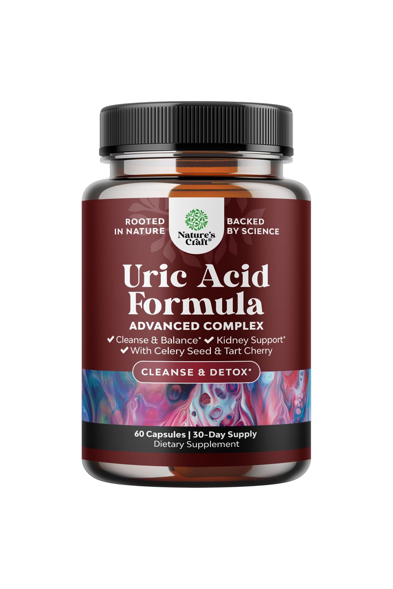 کپسول Uric Acid برند Natures Craft - بسته ۶۰ عددی