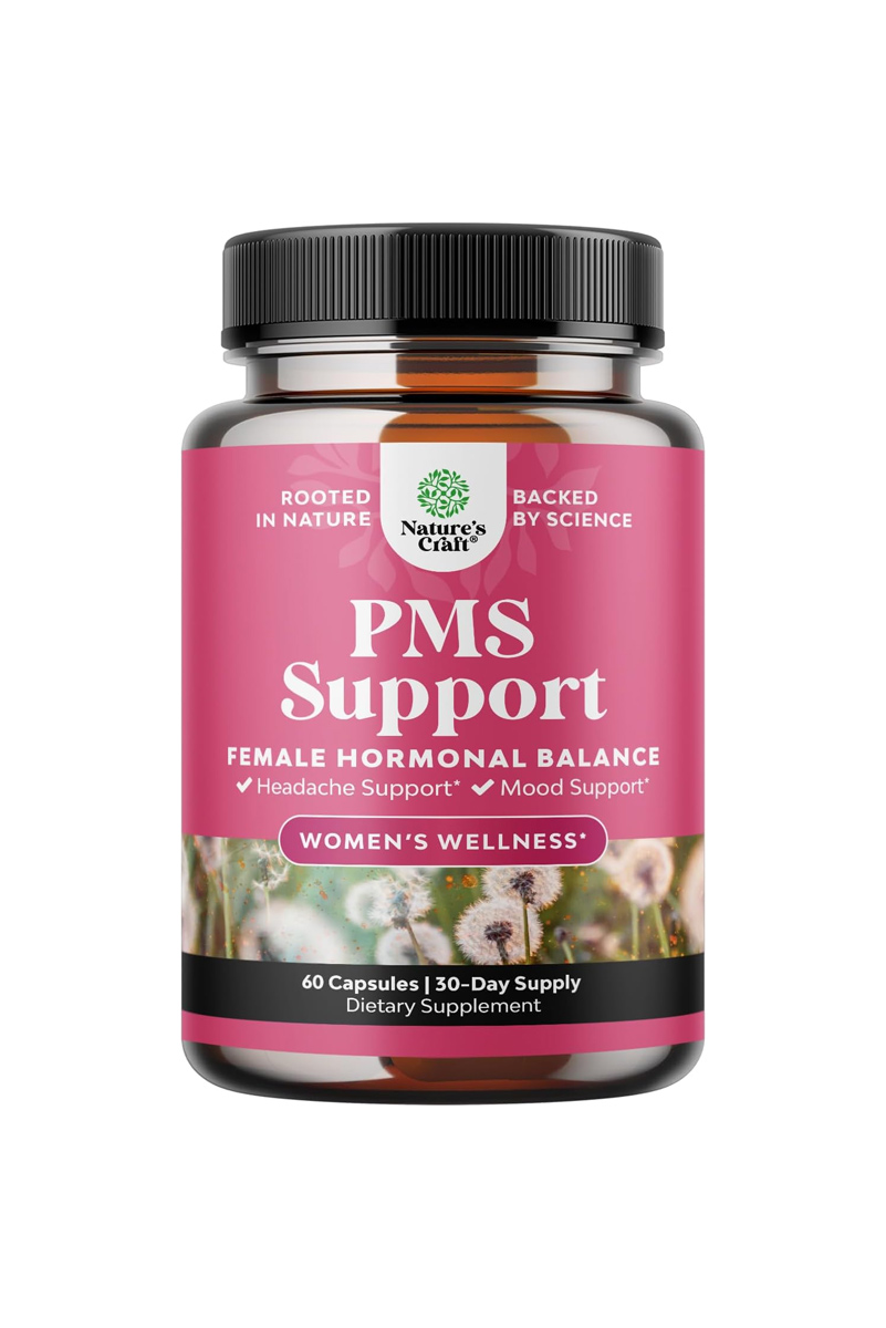 مکمل گیاهی کاهش علائم پیش از قاعدگی Natures Craft - بسته ۶۰ عددی