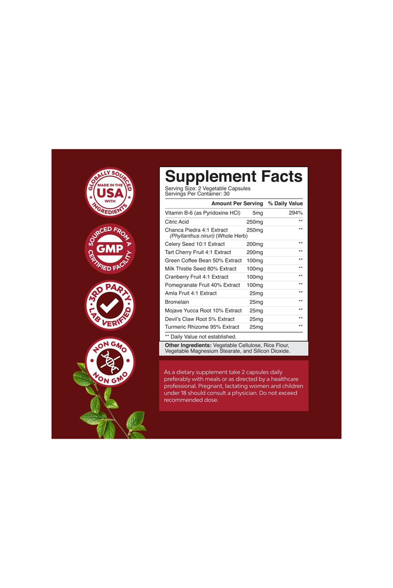 کپسول Uric Acid برند Natures Craft - بسته ۶۰ عددی - Image 3