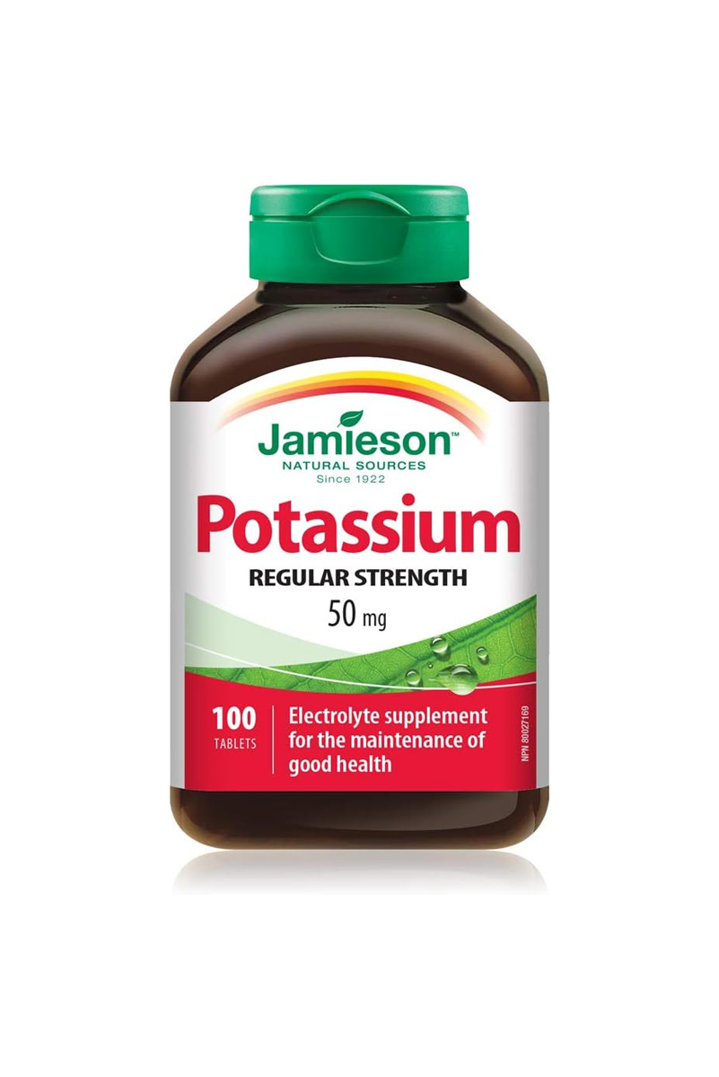 قرص پتاسیم Jamieson - بسته 100 عددی