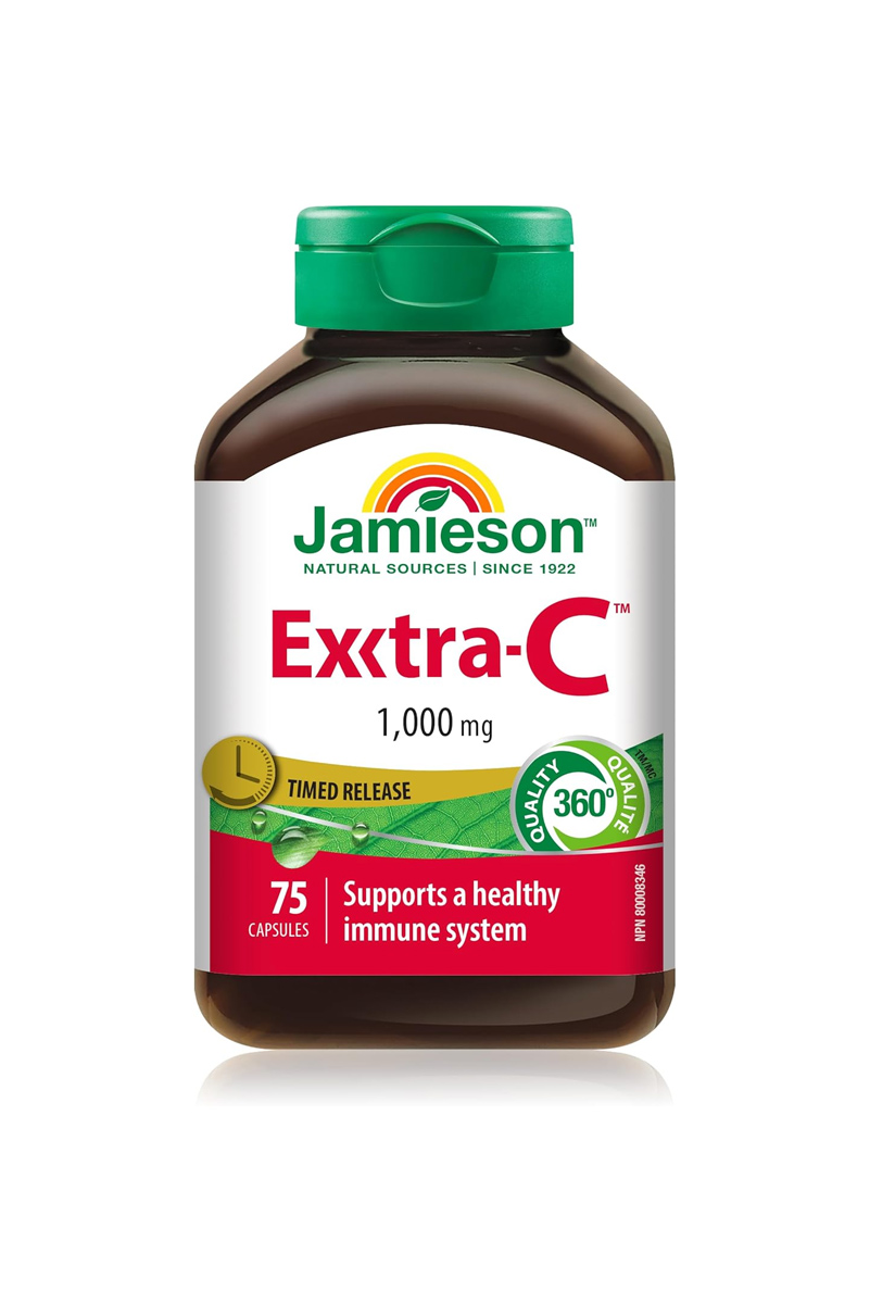 کپسول ویتامین C مقدار ۱۰۰۰ میلی گرم Jamieson - بسته 75 عددی