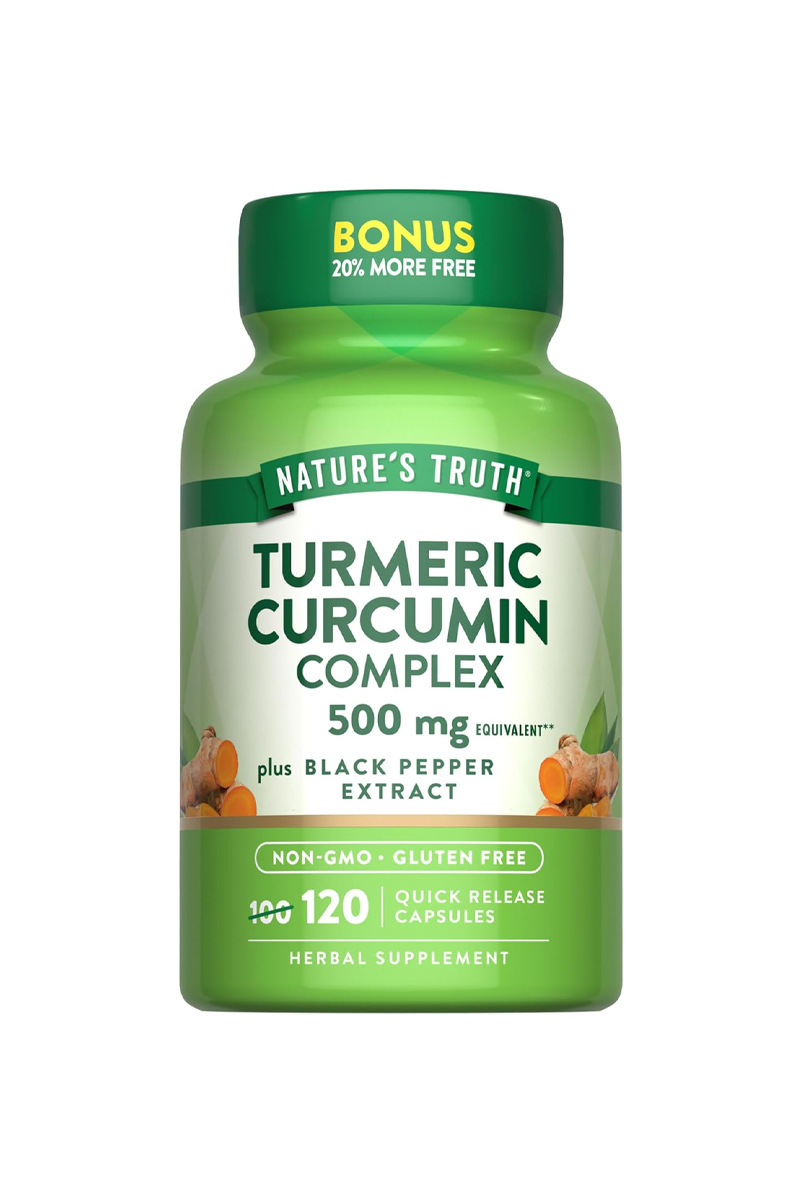 کپسول کورکومین زردچوبه و فلفل سیاه Nature's Truth - بسته 120 عددی