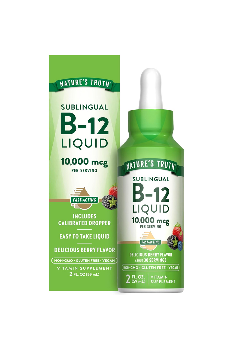 قطره زیرزبانی ویتامین B12 برند Nature's Truth - حجم ۵۹ میلی لیتر
