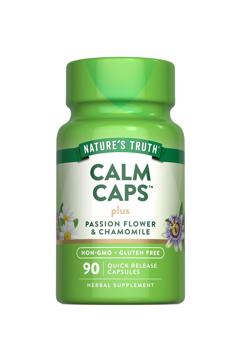 کپسول گل ساعتی و بابونه Calm Caps برند Nature's Truth - بسته ۹۰ عددی