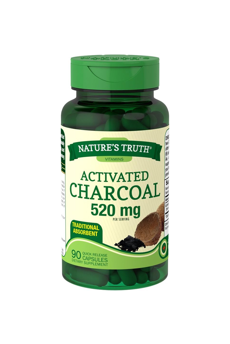 کپسول کربن فعال از پوسته‌ نارگیل Nature's Truth - بسته ۹۰ عددی