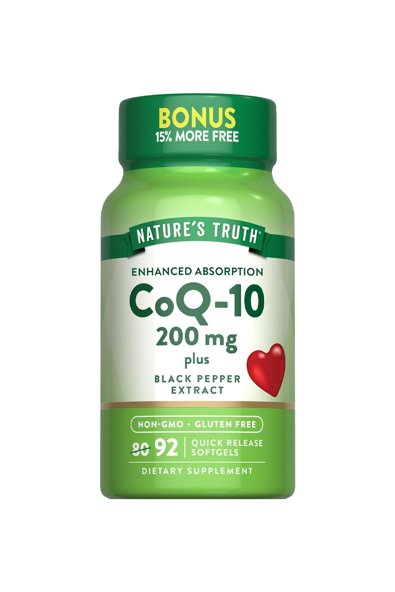 سافت ژل کوآنزیم Q10 به‌همراه عصاره فلفل سیاه Nature's Truth - بسته 92 عددی