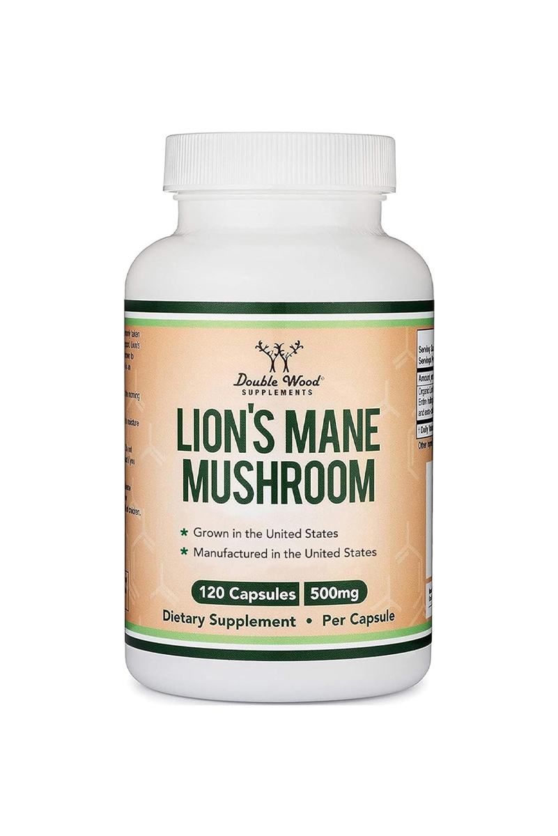 کپسول Mane Mushroom برند Double Wood - بسته 120 عددی