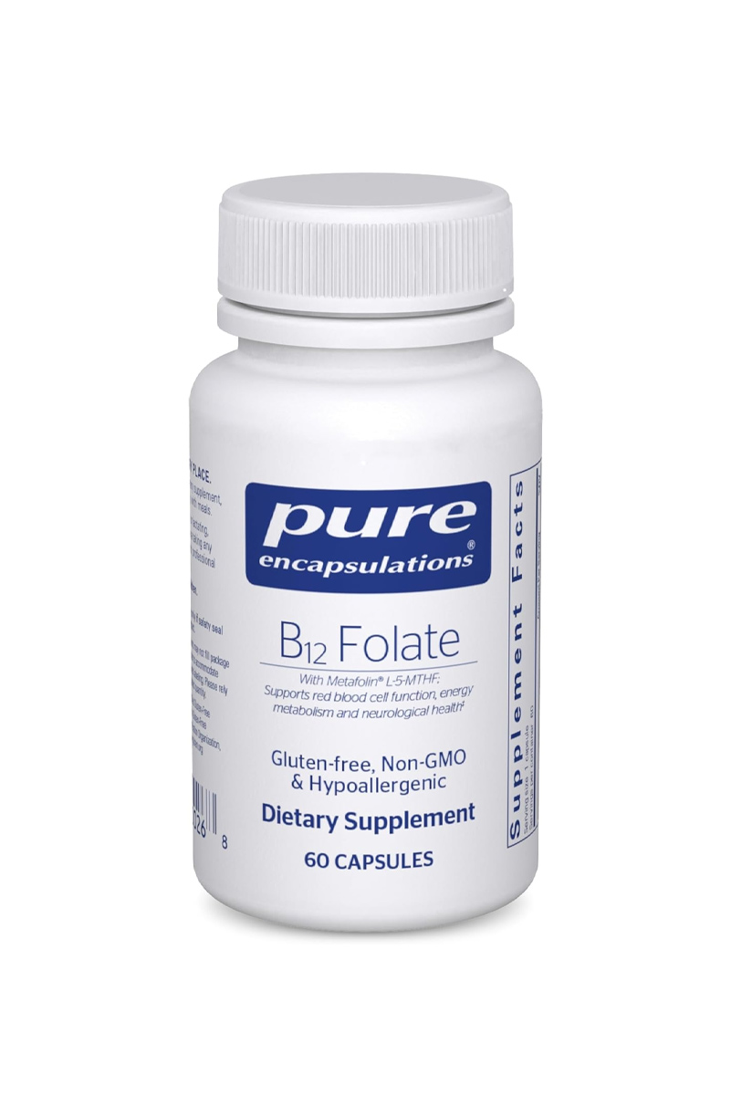 کپسول ویتامین B12 و Folate برند Pure Encapsulations - بسته ۶۰ عددی