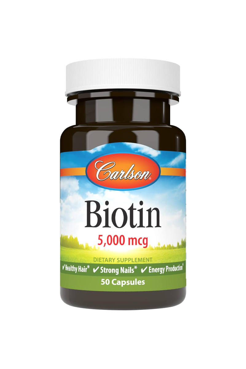 کپسول بیوتین 5000 mcg برند Carlson - بسته ۵0 عددی