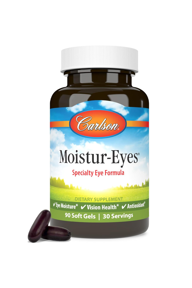 سافت‌ ژل Moistur-Eyes برند Carlson - بسته 9۰ عددی