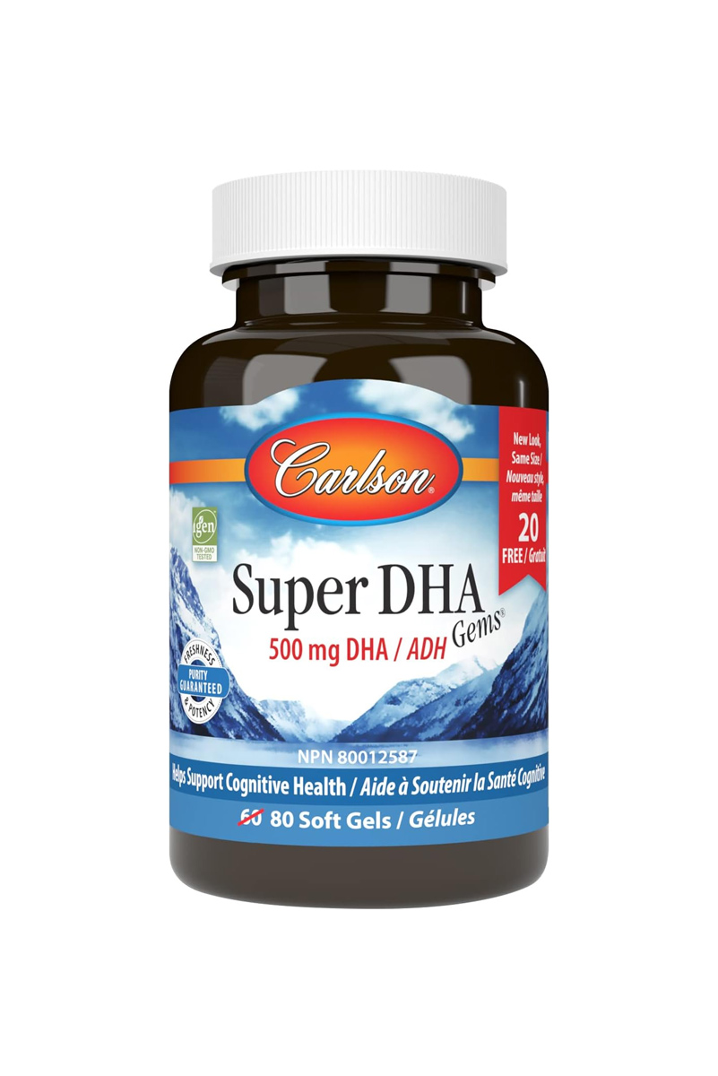 سافت ژل Super DHA برند Carlson - بسته ۸۰ عددی