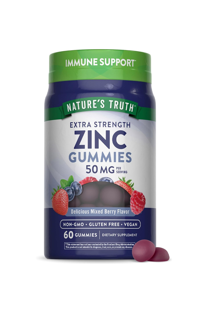 پاستیل وگان زینک Nature's Truth - بسته ۶۰ عددی